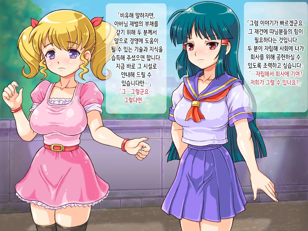 Wakeari Ojousama Shimai No Aigan Choukyou Jisshuu | 사정 있는 아가씨 자매의 애완 조교 실습